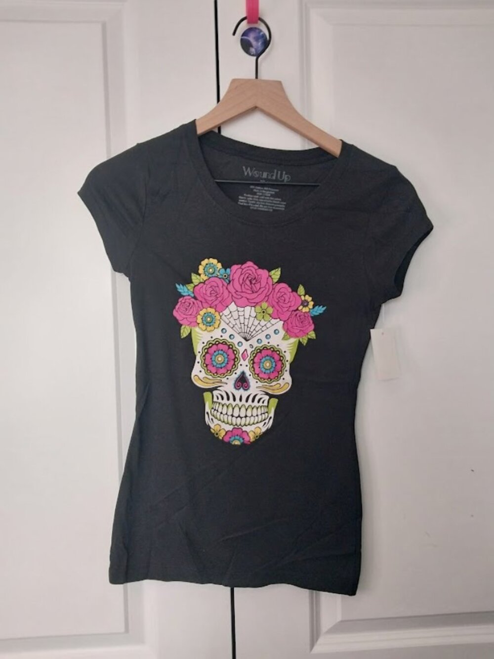 Juniors  Day of the Dead Sugar Skull T-Shirt